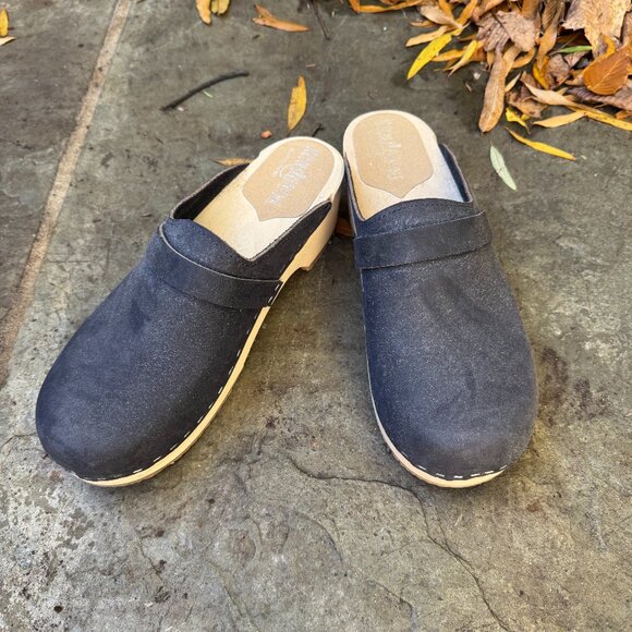 Sandgrens Shoes - Sangren Size 40 (10 US) Navy Studded Clog Mule